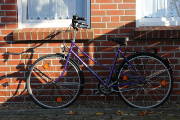 Damenfahrrad lila